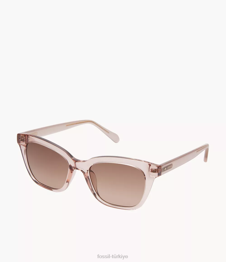 Fossil 6J041962 kahverengi britteny kare güneş gözlüğü aksesuar kadınlar