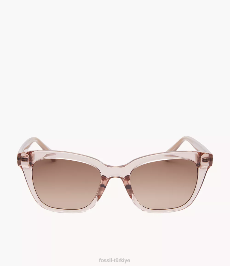 Fossil 6J041962 kahverengi britteny kare güneş gözlüğü aksesuar kadınlar