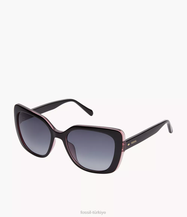 Fossil 6J041974 gri cate kare güneş gözlüğü aksesuar kadınlar