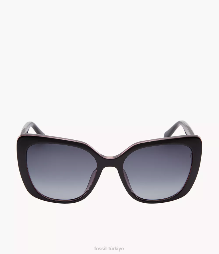 Fossil 6J041974 gri cate kare güneş gözlüğü aksesuar kadınlar