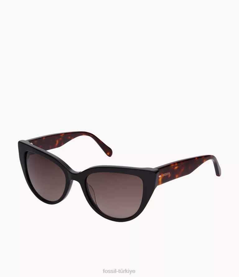 Fossil 6J041990 kahverengi norah kedi gözü güneş gözlüğü aksesuar kadınlar