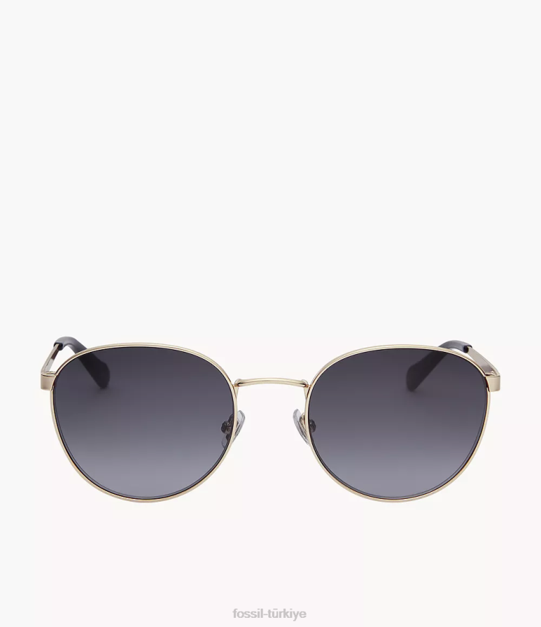 Fossil 6J041994 gri winnie yuvarlak güneş gözlüğü aksesuar kadınlar