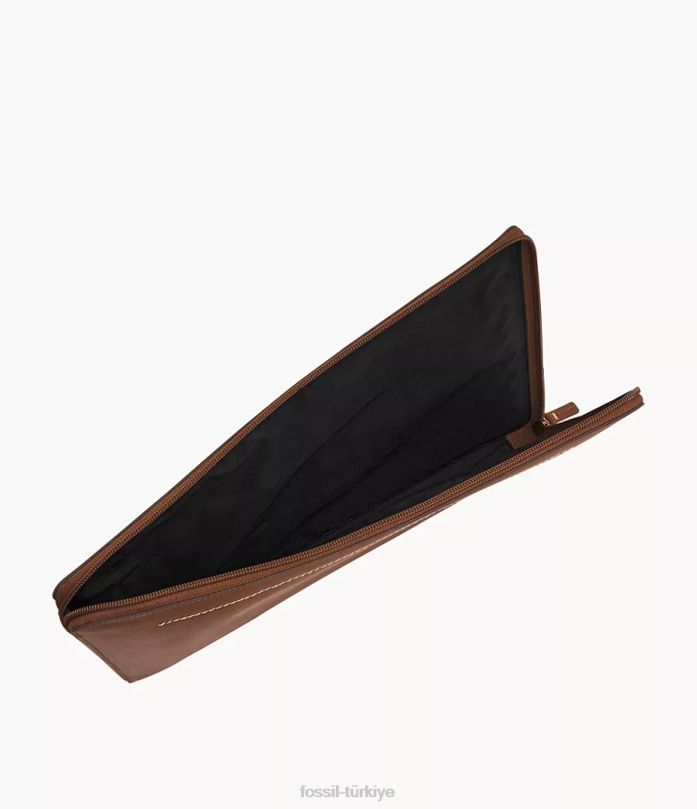 Fossil 6J042002 kahverengi Westover dizüstü bilgisayar kılıfı çanta erkekler