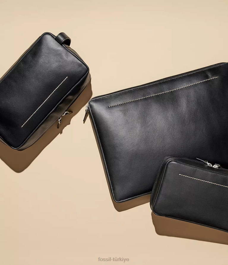 Fossil 6J042005 siyah Westover teknoloji çantası çanta erkekler