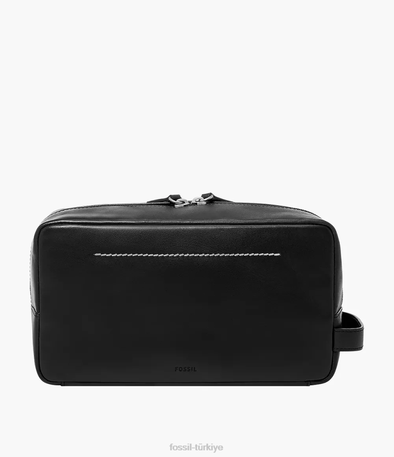 Fossil 6J042007 siyah westover tek kulplu tıraş seti çanta erkekler