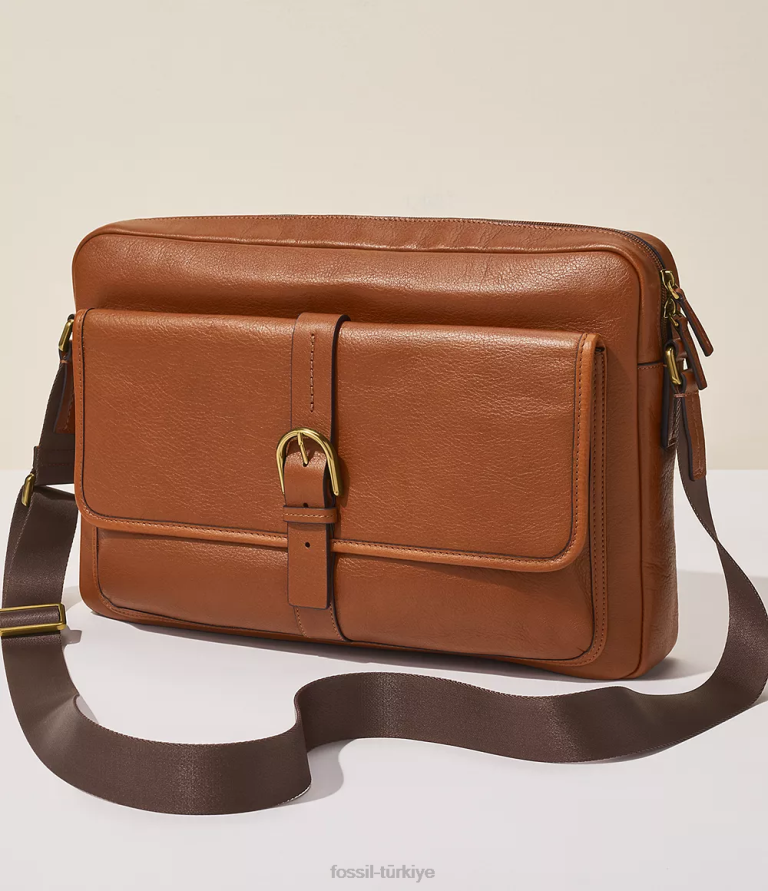 Fossil 6J041620 kahverengi camden elçisi çanta erkekler