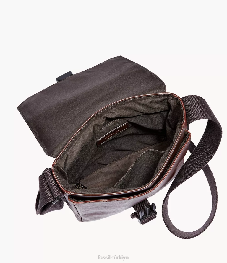 Fossil 6J041646 koyu kahverengi weston kurye çanta erkekler