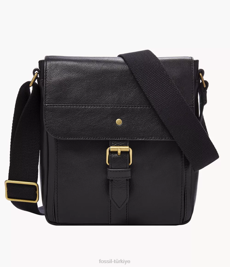 Fossil 6J041654 siyah mil kurye çanta erkekler