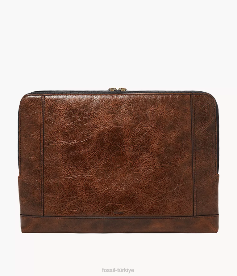 Fossil 6J042029 konyak Dillon dizüstü bilgisayar folyosu çanta erkekler