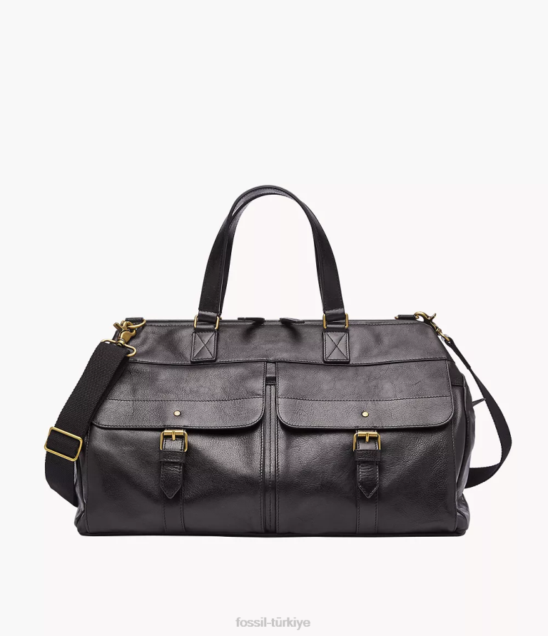 Fossil 6J041648 siyah kilometre sporu çanta erkekler