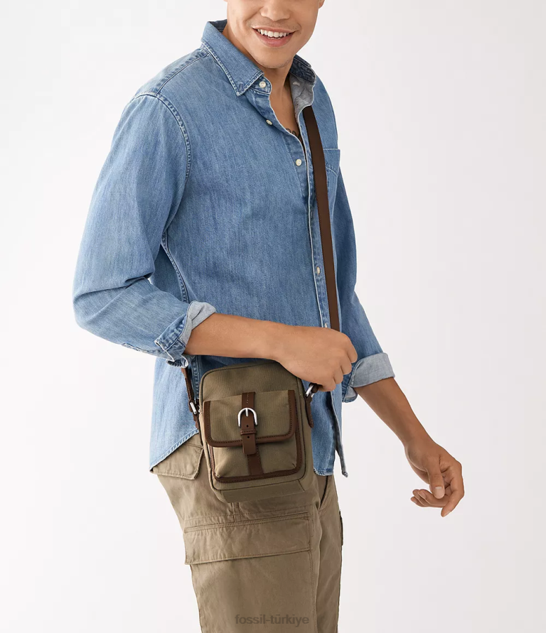 Fossil 6J041633 haki camden n/s çapraz vücut çanta kadınlar