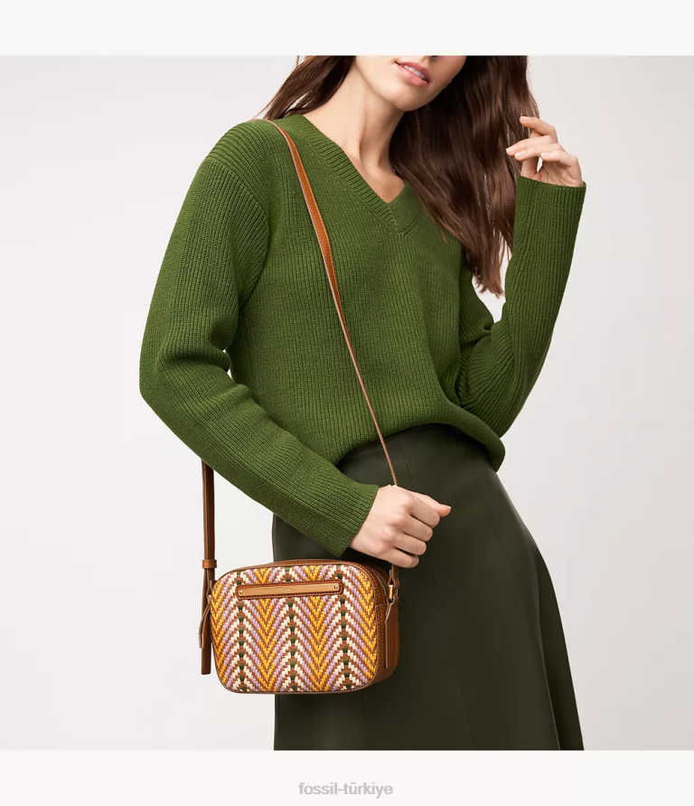 Fossil 6J04282 çok liza kamera çantası çanta kadınlar