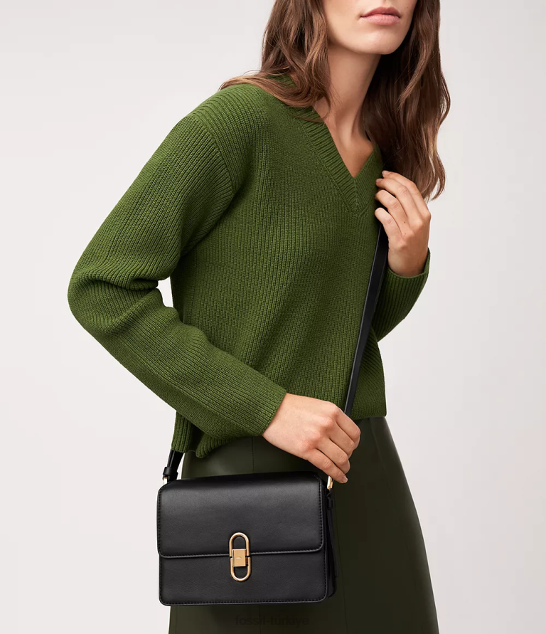 Fossil 6J04283 siyah avondale küçük çapraz gövde çanta kadınlar