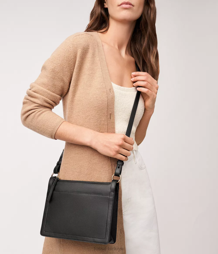 Fossil 6J04292 siyah taryn çapraz vücut çanta kadınlar