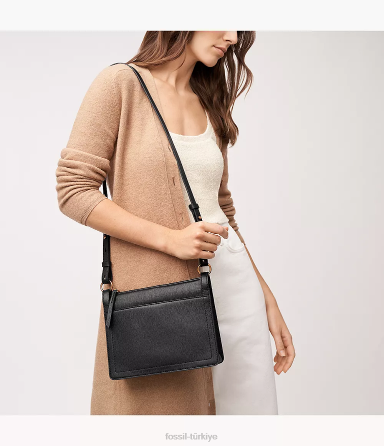 Fossil 6J04292 siyah taryn çapraz vücut çanta kadınlar