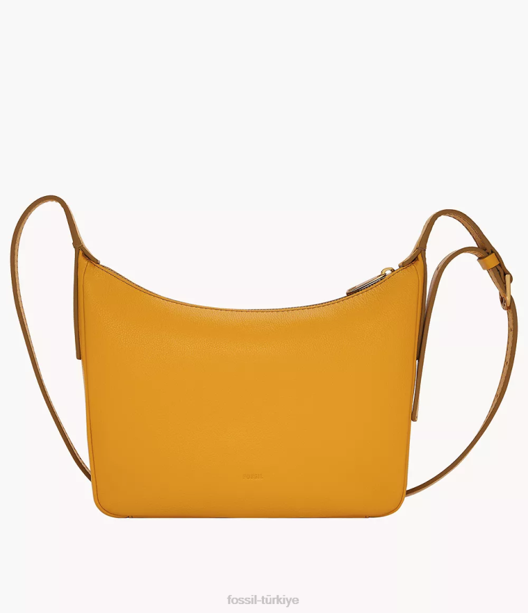 Fossil 6J04295 sarı cecilia küçük çapraz vücut çanta kadınlar