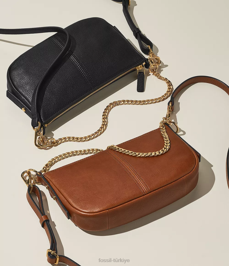 Fossil 6J04296 siyah jolie baget çanta kadınlar