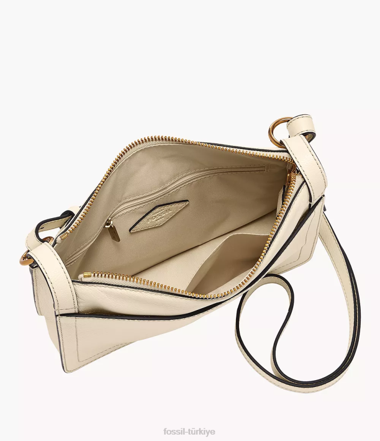 Fossil 6J04302 beyaz taryn çapraz vücut çanta kadınlar