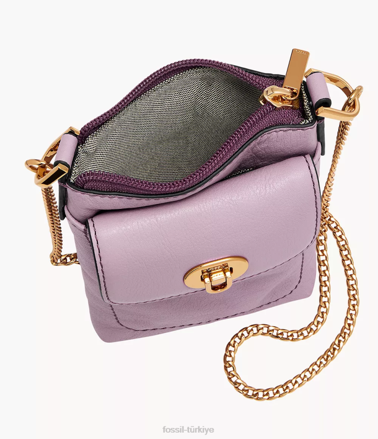 Fossil 6J04306 lavanta Harper'ın çapraz gövdesi çanta kadınlar