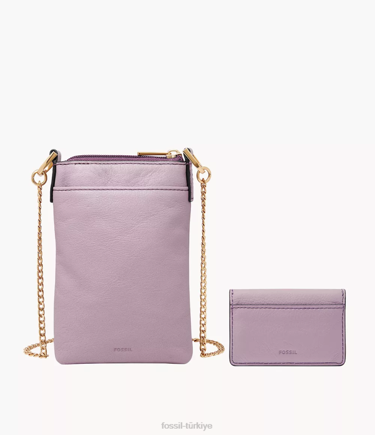 Fossil 6J04306 lavanta Harper'ın çapraz gövdesi çanta kadınlar