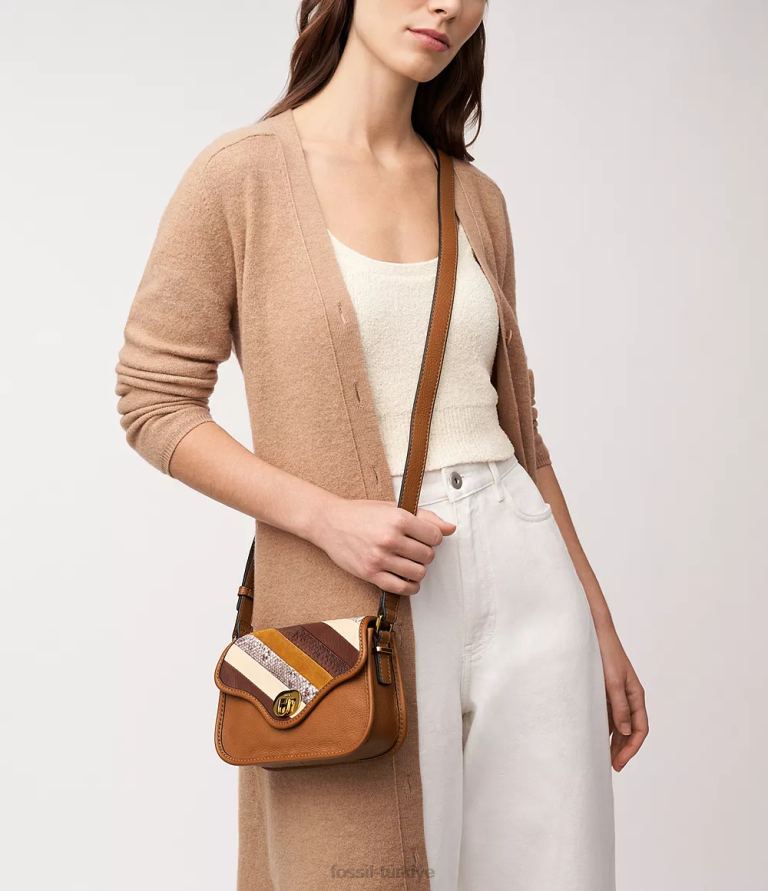 Fossil 6J04313 çok miras mini kapaklı çapraz gövde çanta kadınlar