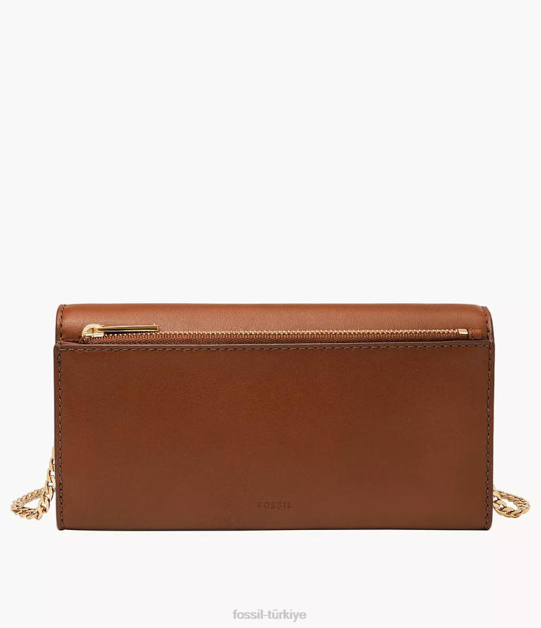 Fossil 6J04315 kahverengi penrose cüzdan çapraz askılı çanta kadınlar