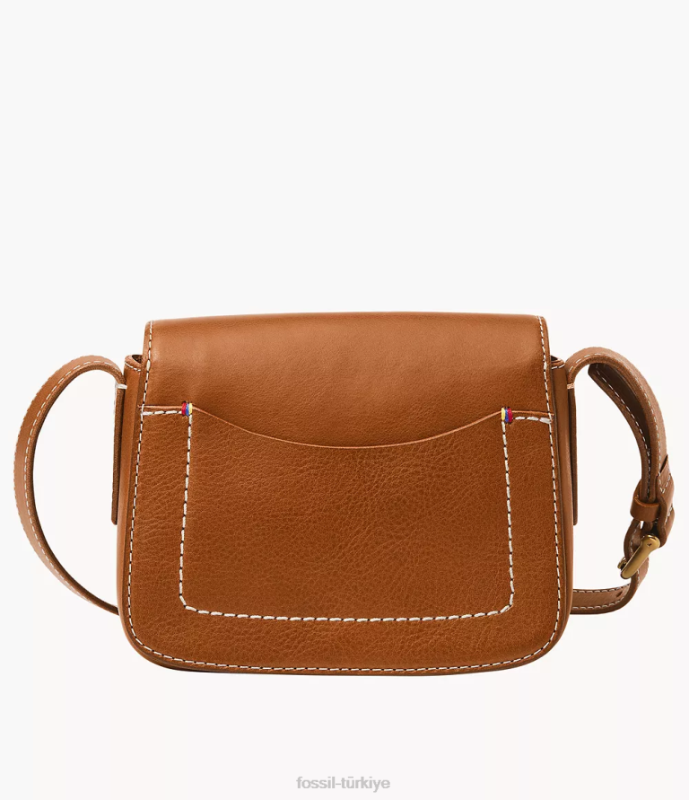 Fossil 6J04316 konyak tremont küçük kapaklı çapraz gövde çanta kadınlar