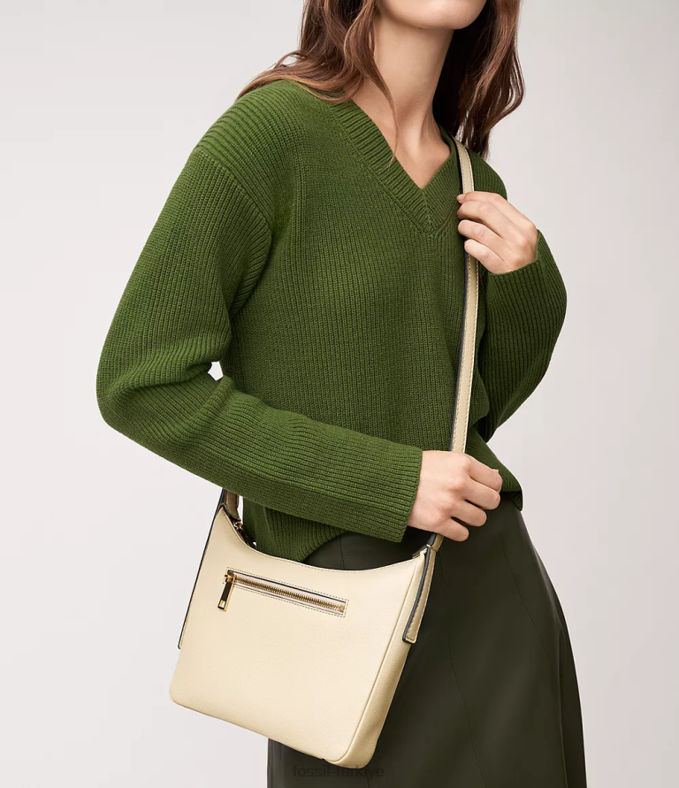 Fossil 6J04321 beyaz cecilia küçük çapraz vücut çanta kadınlar