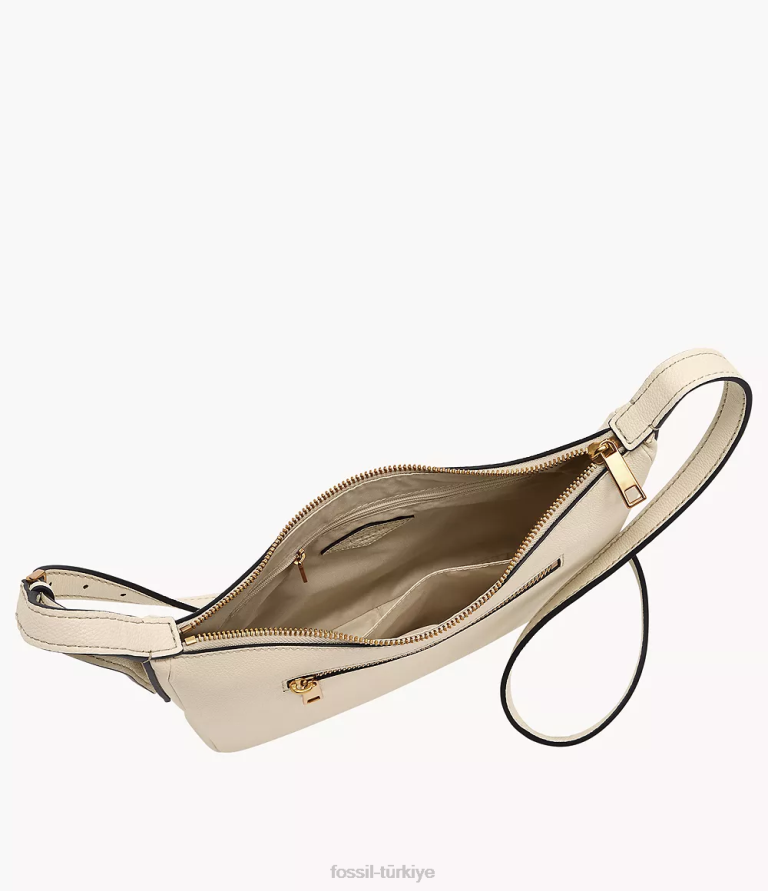 Fossil 6J04321 beyaz cecilia küçük çapraz vücut çanta kadınlar