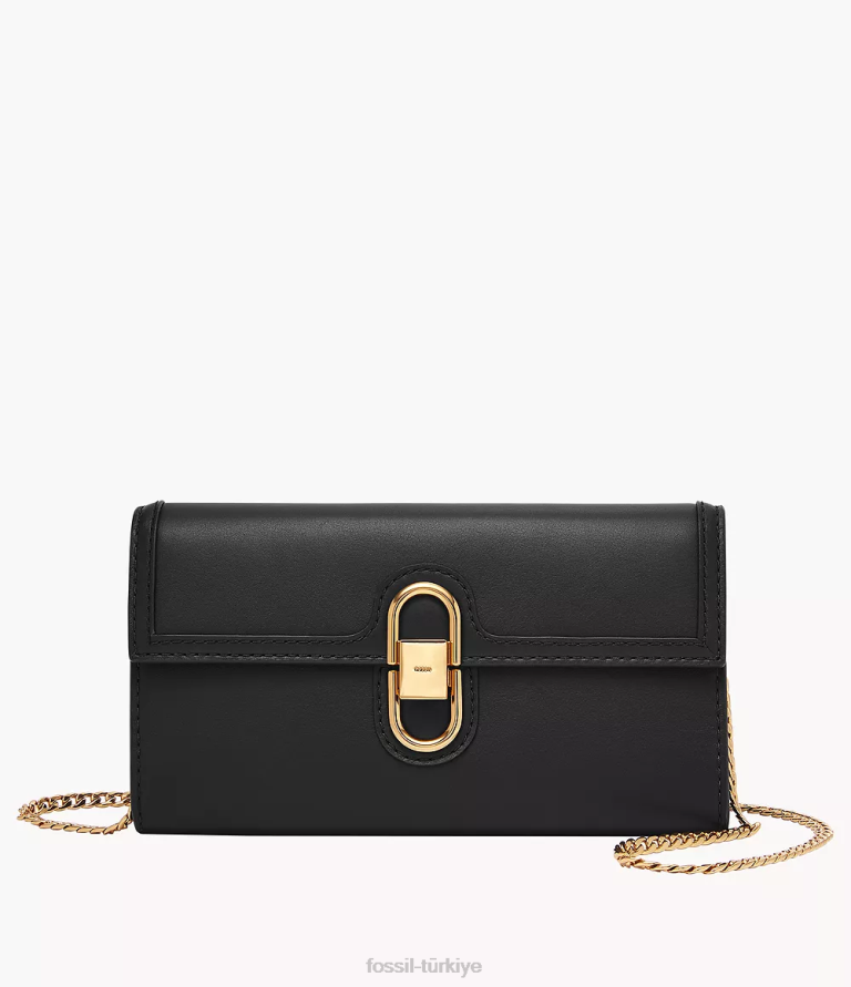 Fossil 6J04323 siyah avondale cüzdan çapraz askılı çanta kadınlar