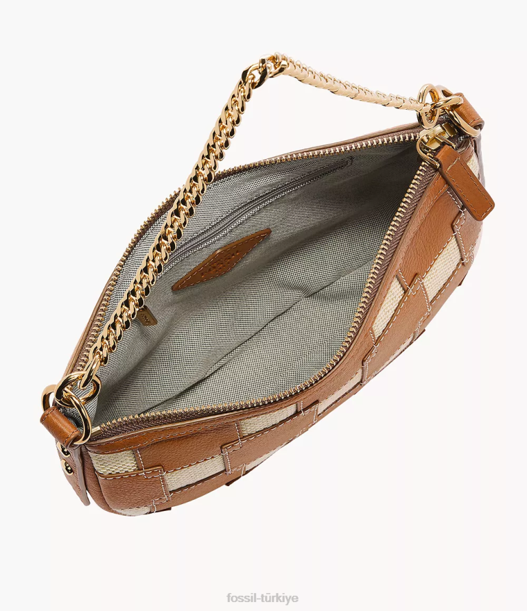 Fossil 6J04326 açık kahverengi jolie baget çanta kadınlar