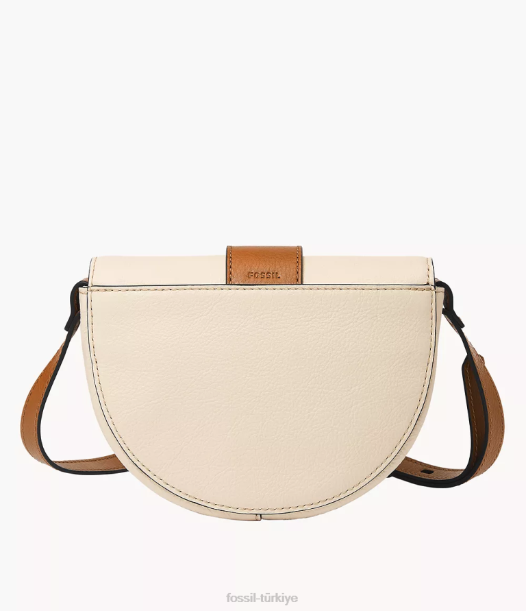 Fossil 6J04327 beyaz harwell küçük kapaklı çapraz gövde çanta kadınlar