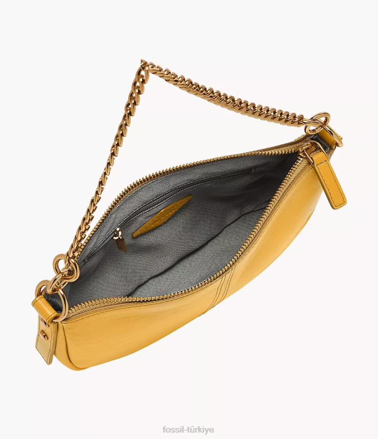 Fossil 6J04334 sarı jolie baget çanta kadınlar
