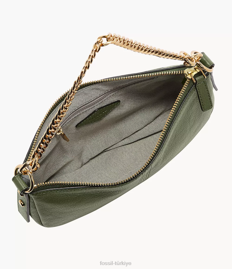 Fossil 6J04346 yeşil jolie baget çanta kadınlar