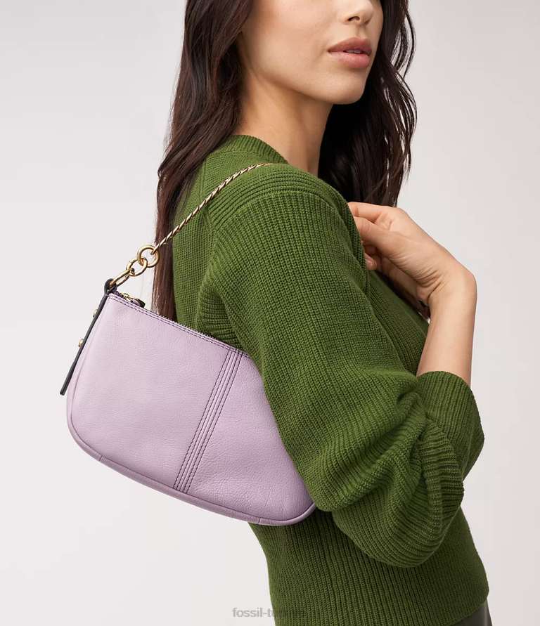 Fossil 6J04350 mor jolie baget çanta kadınlar