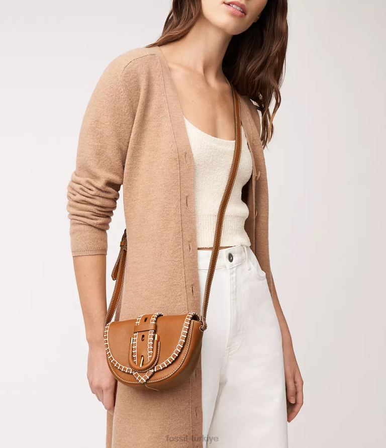 Fossil 6J04354 sele harwell küçük kapaklı çapraz gövde çanta kadınlar