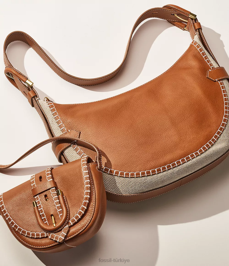 Fossil 6J04354 sele harwell küçük kapaklı çapraz gövde çanta kadınlar