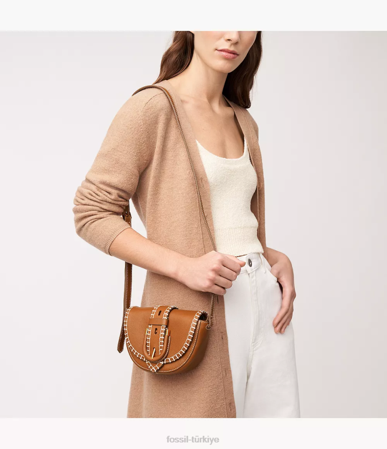 Fossil 6J04354 sele harwell küçük kapaklı çapraz gövde çanta kadınlar