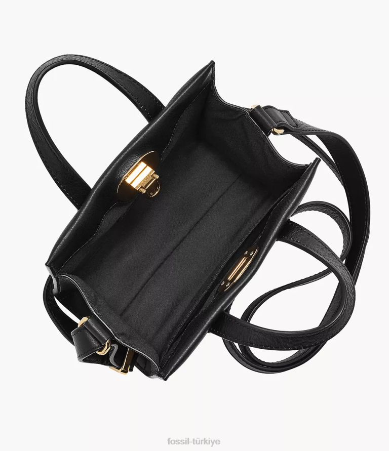Fossil 6J04357 siyah carmen mini çanta çanta kadınlar