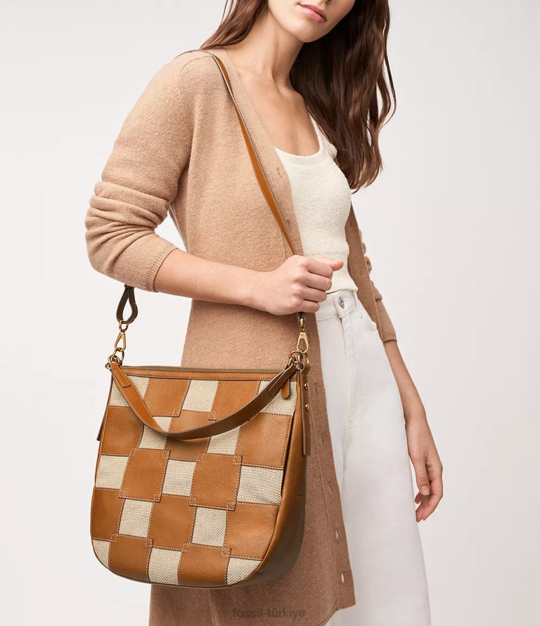 Fossil 6J04372 açık kahverengi jolie serseri çanta kadınlar