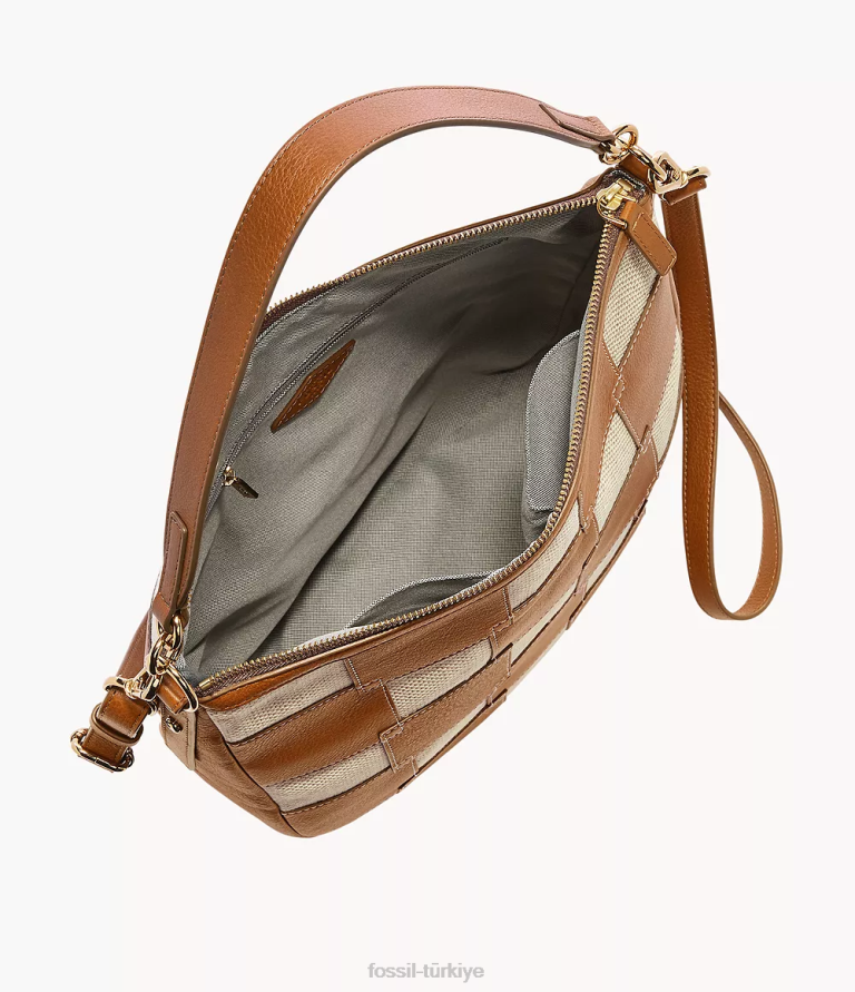 Fossil 6J04372 açık kahverengi jolie serseri çanta kadınlar