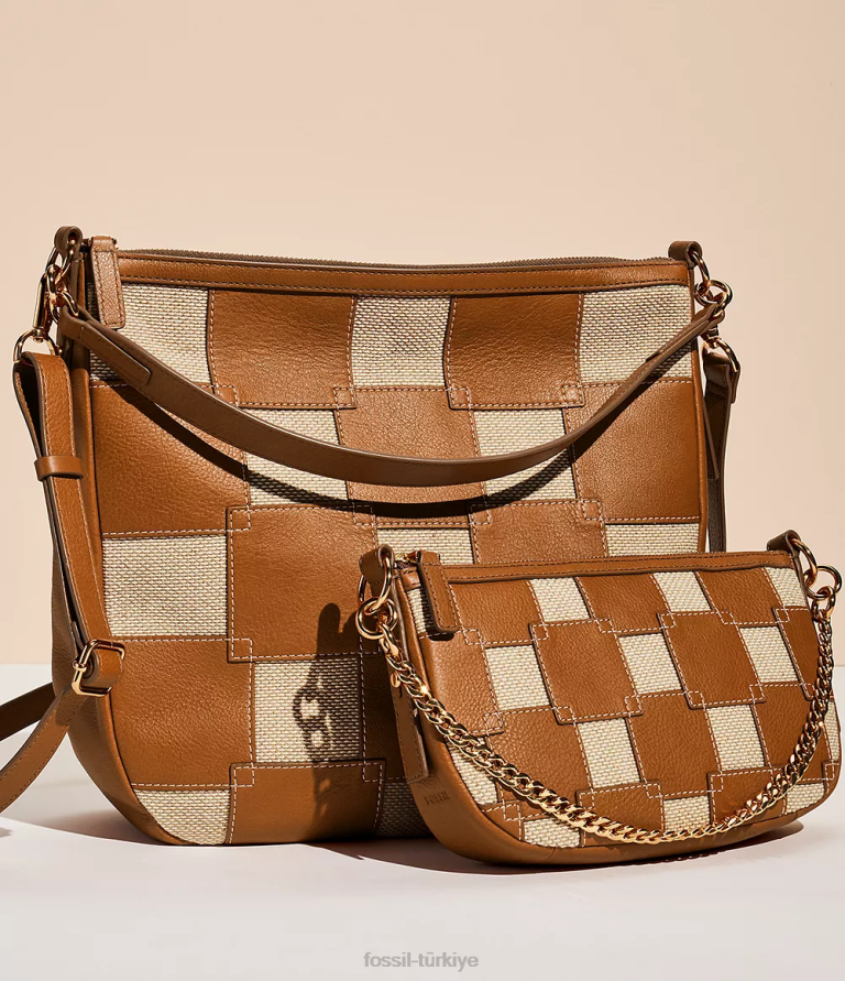 Fossil 6J04372 açık kahverengi jolie serseri çanta kadınlar