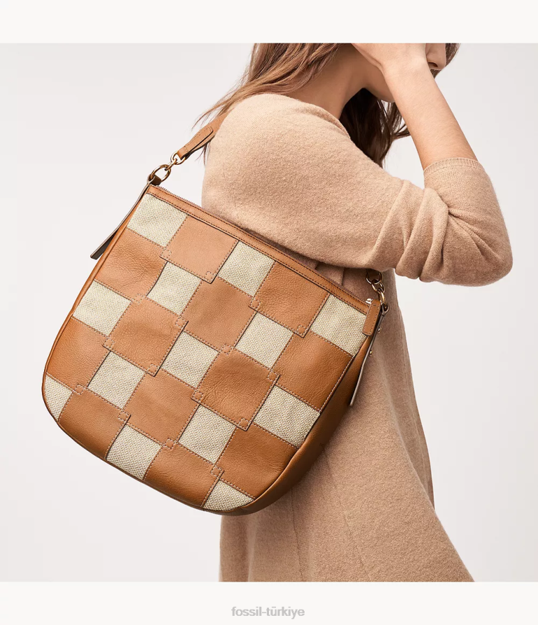 Fossil 6J04372 açık kahverengi jolie serseri çanta kadınlar