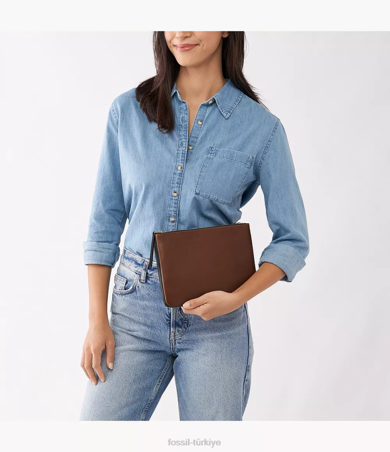 Fossil 6J04410 siyah devon çapraz vücut çanta kadınlar