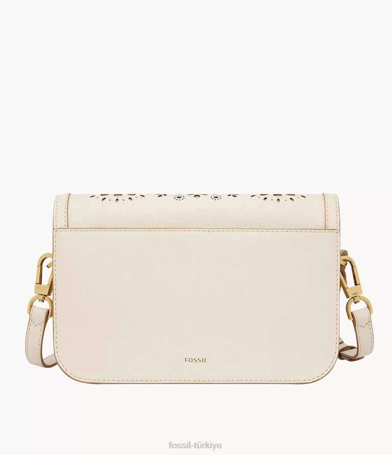 Fossil 6J04414 beyaz Ainsley çapraz vücut çanta kadınlar