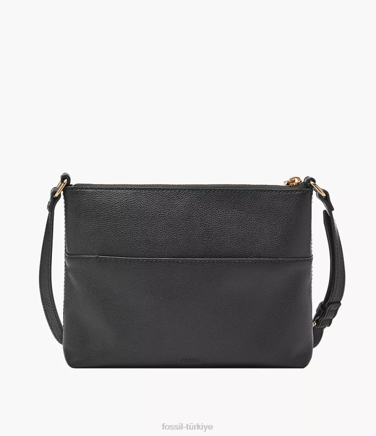 Fossil 6J04419 siyah fiona küçük e/w çapraz askılı çanta çanta kadınlar