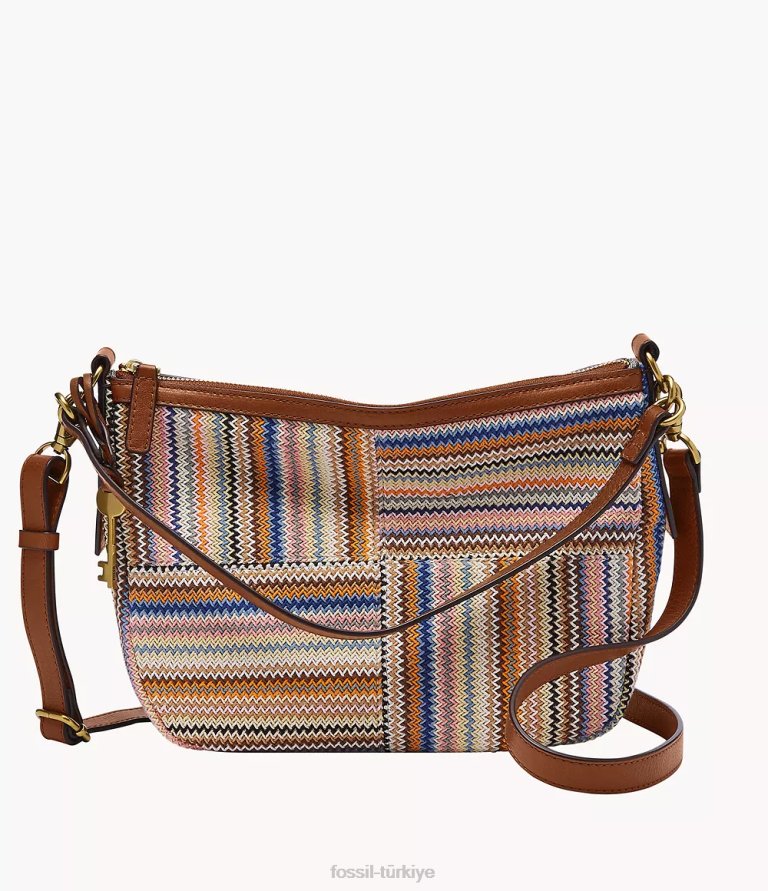 Fossil 6J04420 kahverengi jolie çapraz vücut çanta kadınlar