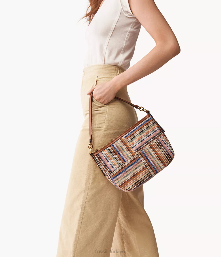 Fossil 6J04420 kahverengi jolie çapraz vücut çanta kadınlar