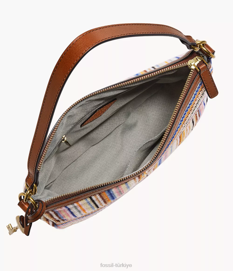 Fossil 6J04420 kahverengi jolie çapraz vücut çanta kadınlar