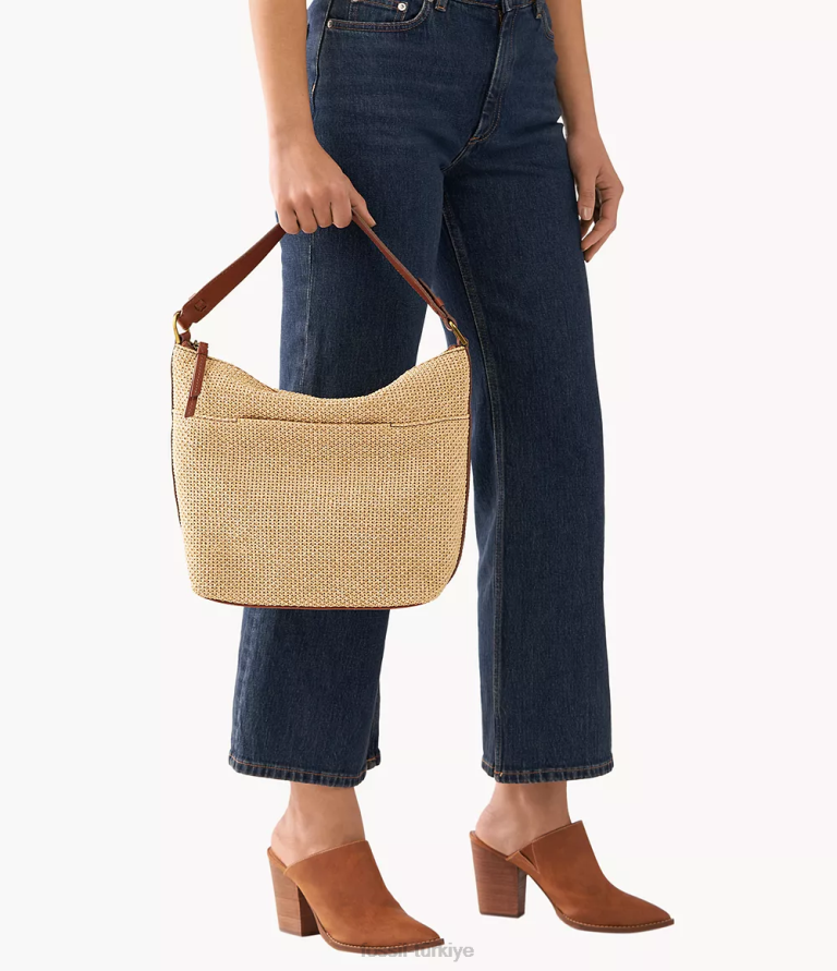 Fossil 6J04428 beyaz julianna büyük serseri çanta kadınlar